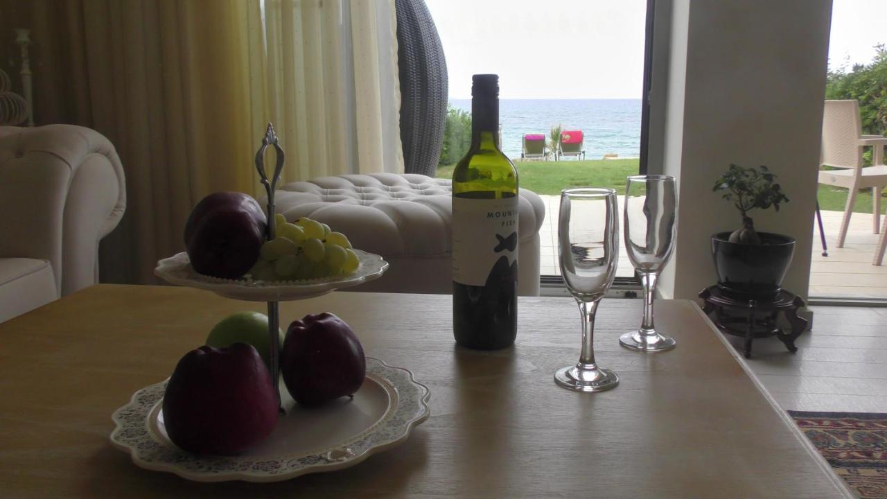 Sea View Beachfront Villa Maria Gouvai Exteriör bild